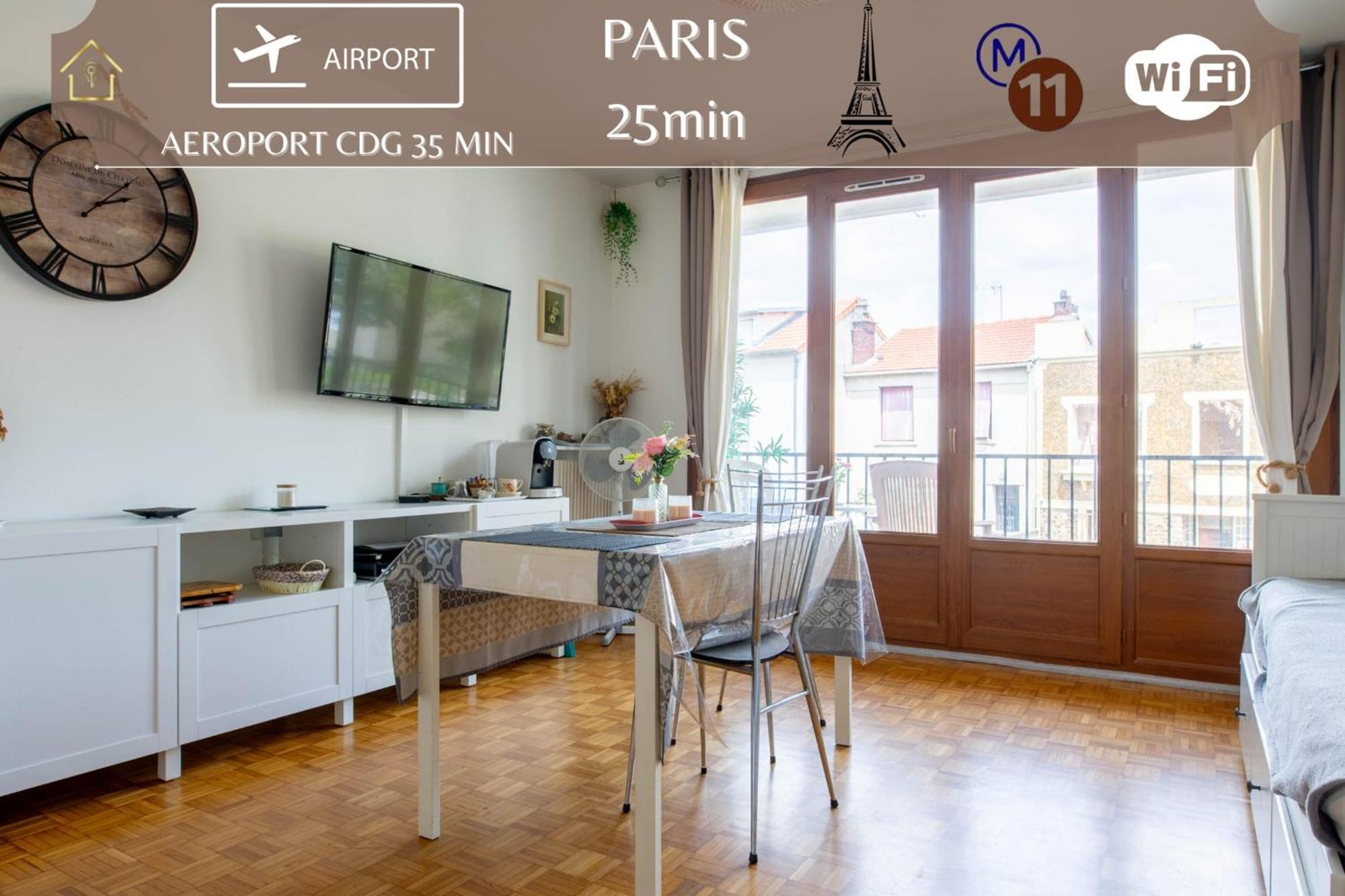 Appart Hotel - Le Nid - 25Min Paris Romainville Eksteriør billede