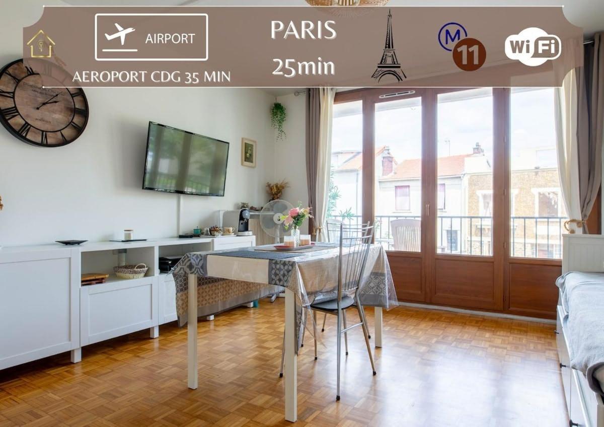 Appart Hotel - Le Nid - 25Min Paris Romainville Eksteriør billede